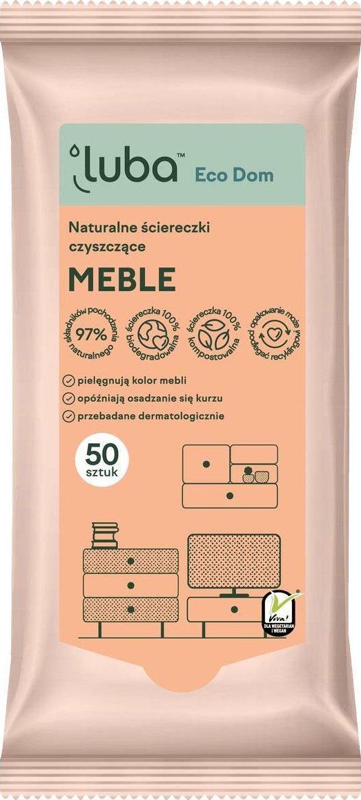 Luba Eco Dom naturalne ściereczki czyszczące Meble 50szt.