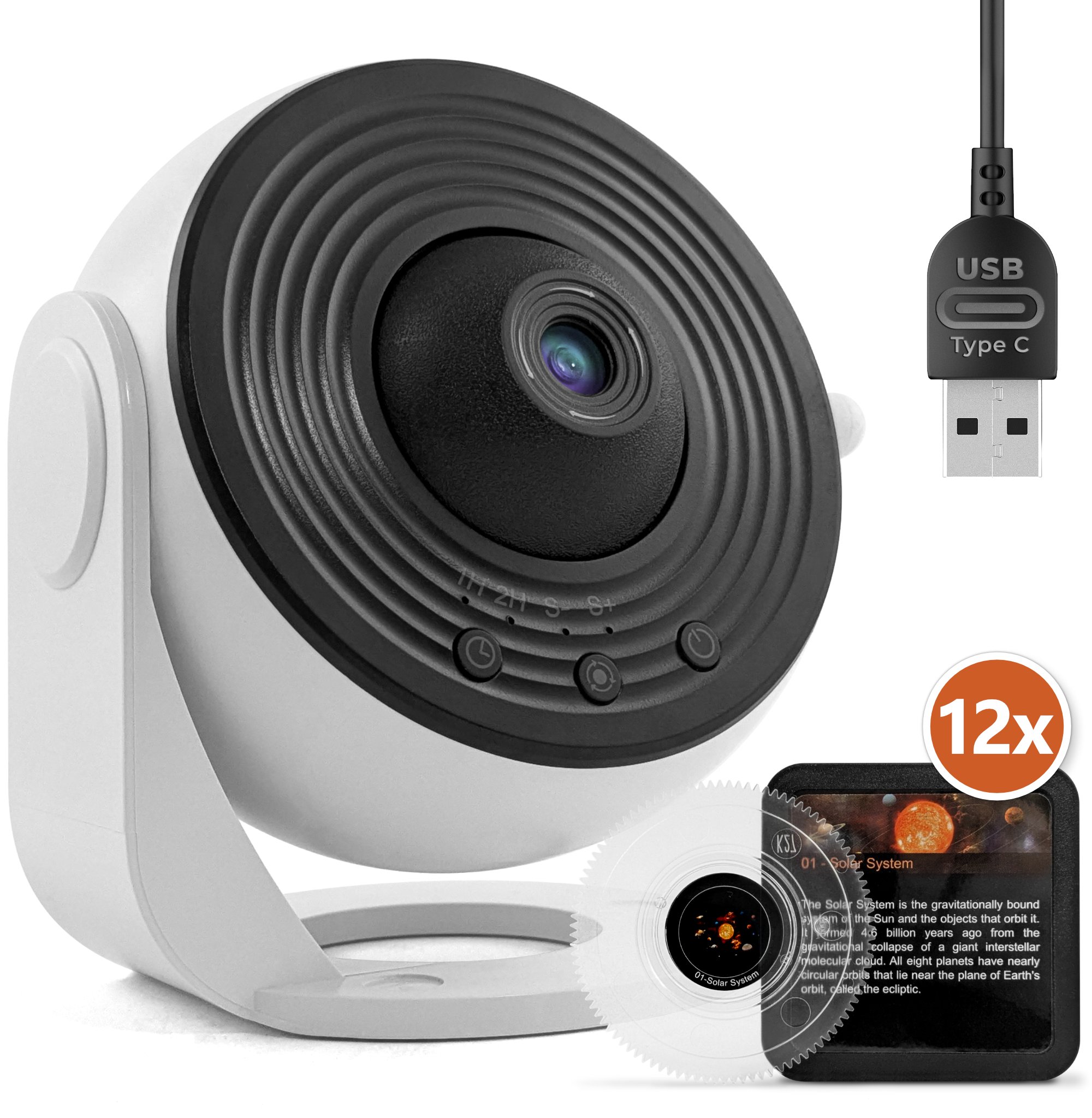 Projektor LED Lampka Nocna Planetarium Rzutnik Gwiazd Niebo Kosmos Galaxy