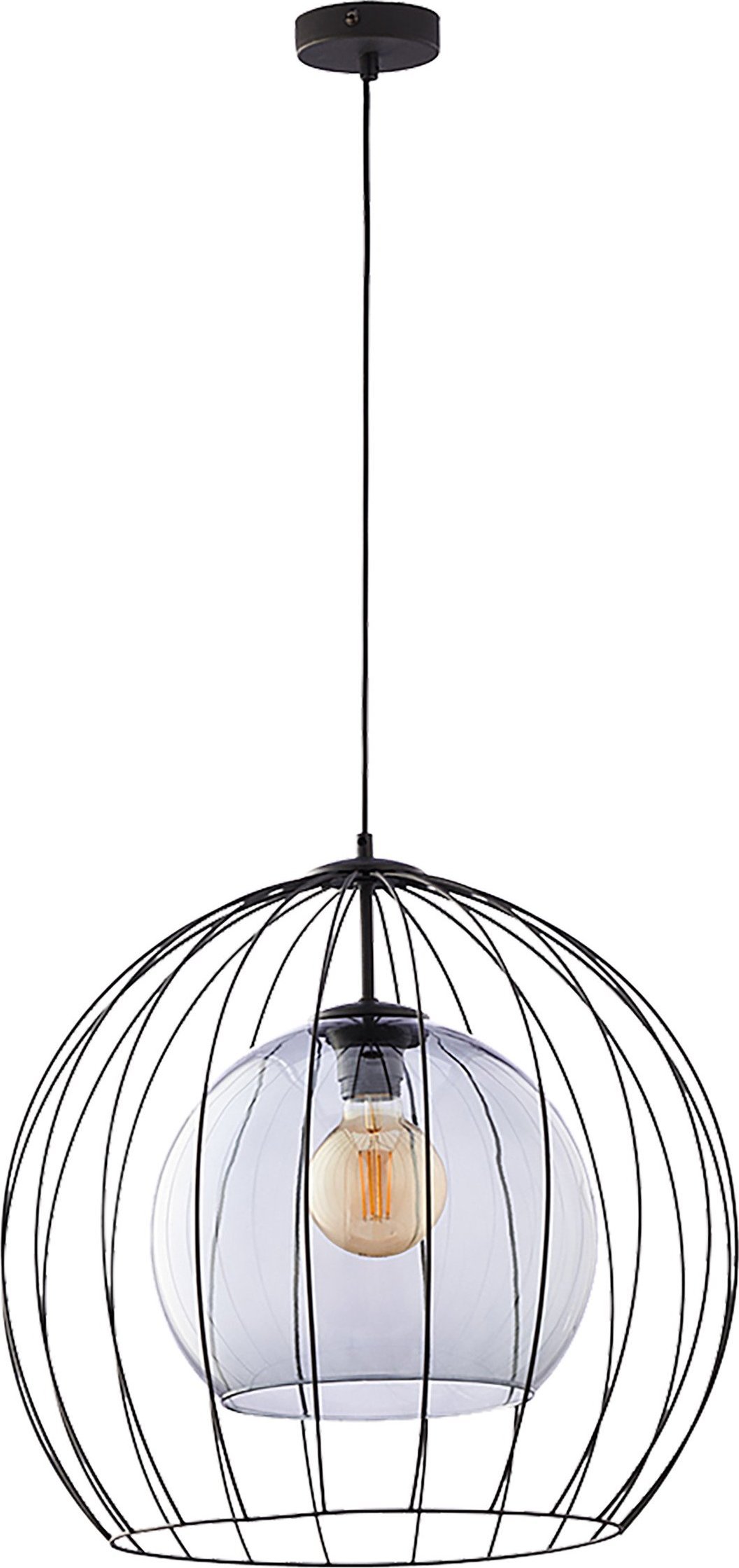 Lampa wisząca Orno DUNIA 500 1P, lampa wisząca, E27 max.15W, czarna