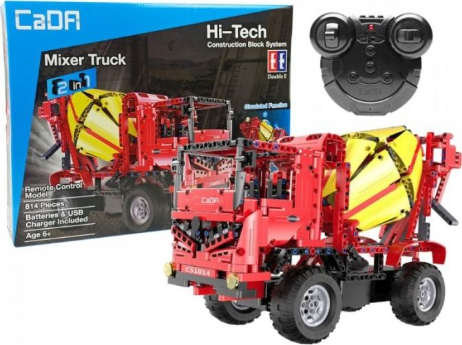 Lean Sport Klocki Konstrukcyjne Betoniarka Zdalnie Sterowana CADA 2.4G 815 Elementów