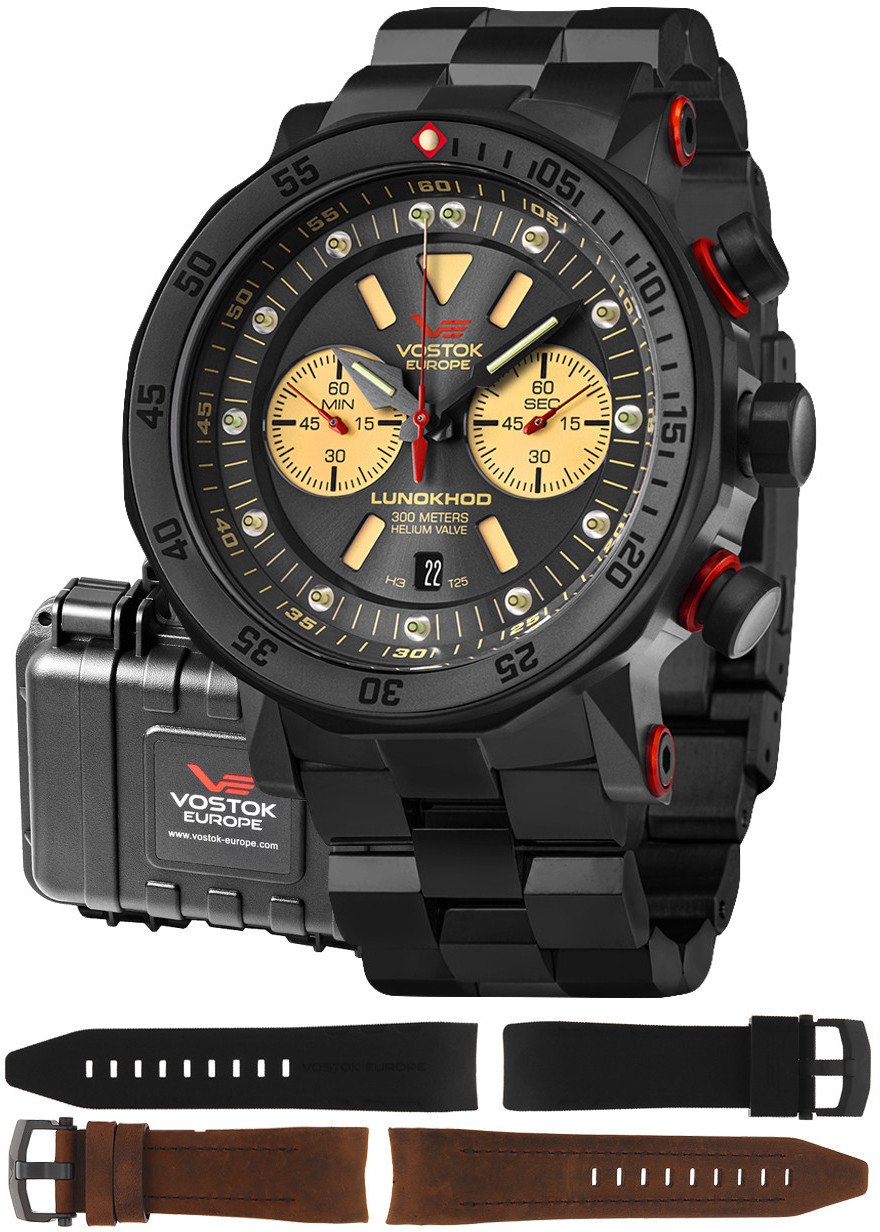 Zegarek męski Vostok Europe 6S21-620C629B czarny