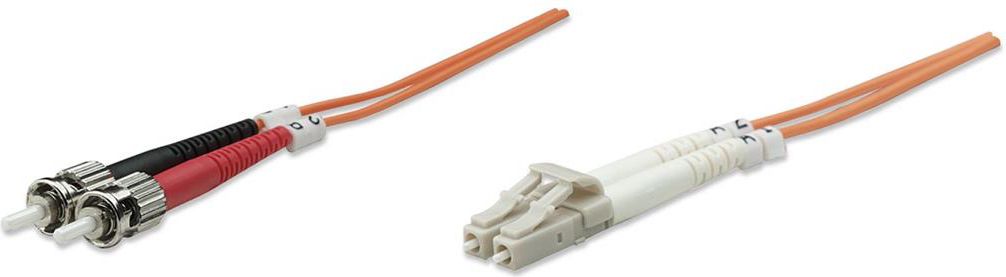 Intellinet Network Solutions Patchcord Światłowodowy, LC-ST duplex 1m 50/125 OM2 wielomodowy (470360)