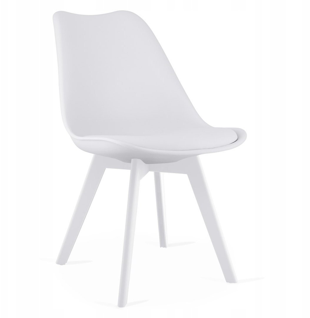 Krzesło MARK - białe / nogi białe x 1