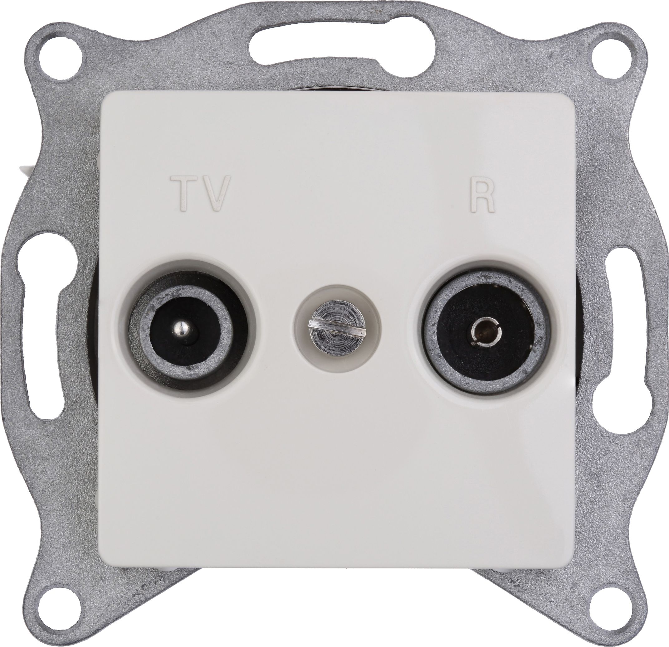 Legrand Gniazdo antenowe CARIVA RTV przelotowe kremowe - 773734