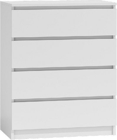 Topeshop Komoda szafka 4 szuflady biały