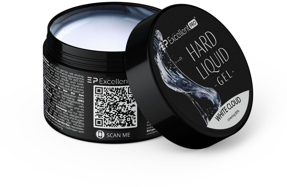 Excellent PRO Hard Liquid Gel żel budujący White Cloud 15g