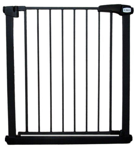 BRAMKA ZABEZPIECZAJĄCA S0 CZARNA na schody, drzwi 79-83,5 cm rozporowa ochronna EDUKAMP