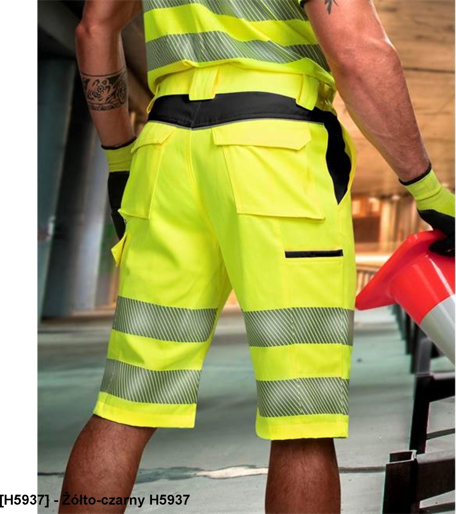 Ardon ARDON SIGNAL - szorty - Żółto-czarny H5937 44