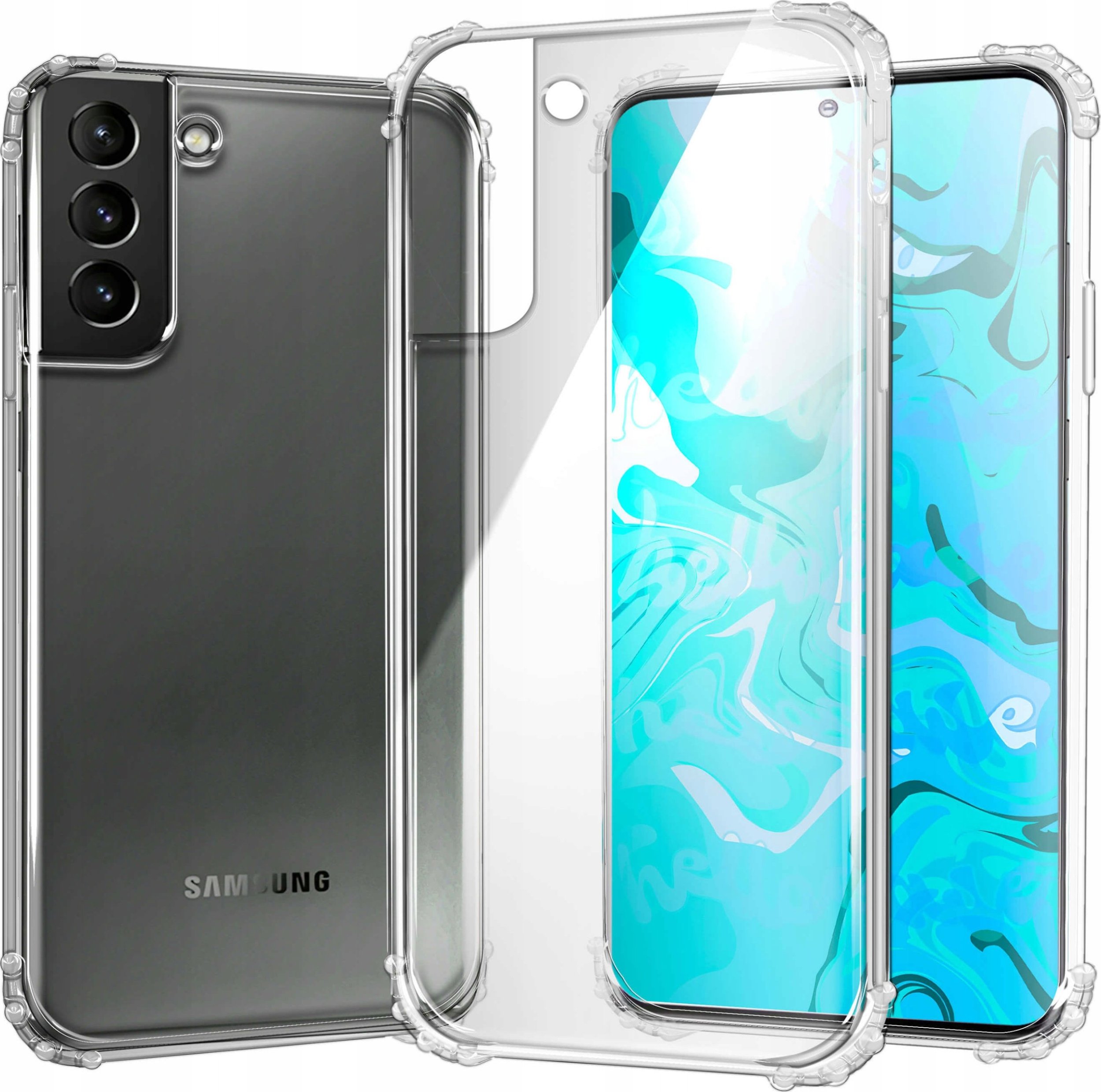 Hello Case ETUI PANCERNE DO SAMSUNG GALAXY S21 PLUS | CASE SILIKON GUMOWE SLIM SZKŁO