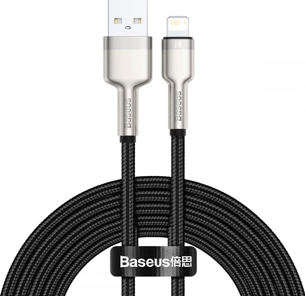 Kabel USB Baseus USB-A - Lightning 2 m Czarny (CALJK-B01)