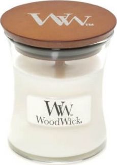 WoodWick Świeca White Teak 85g