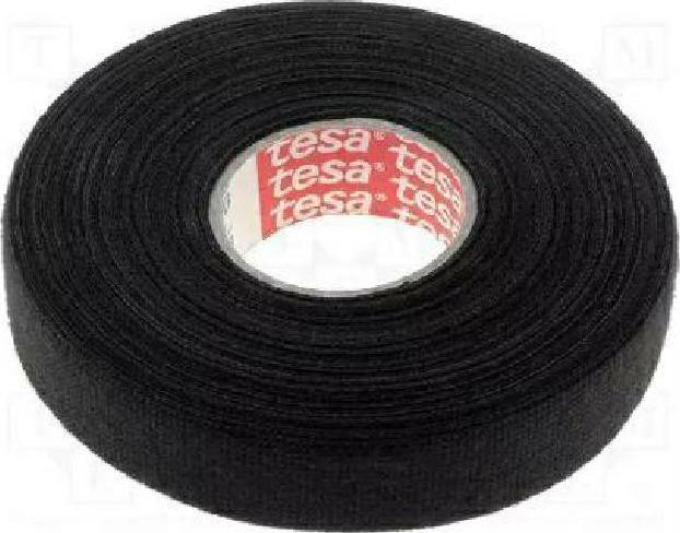 Tesa TESA TAŚMA IZOLACYJNA CZARNA PARCIANA 19mm x 25m TS51608-00001-00