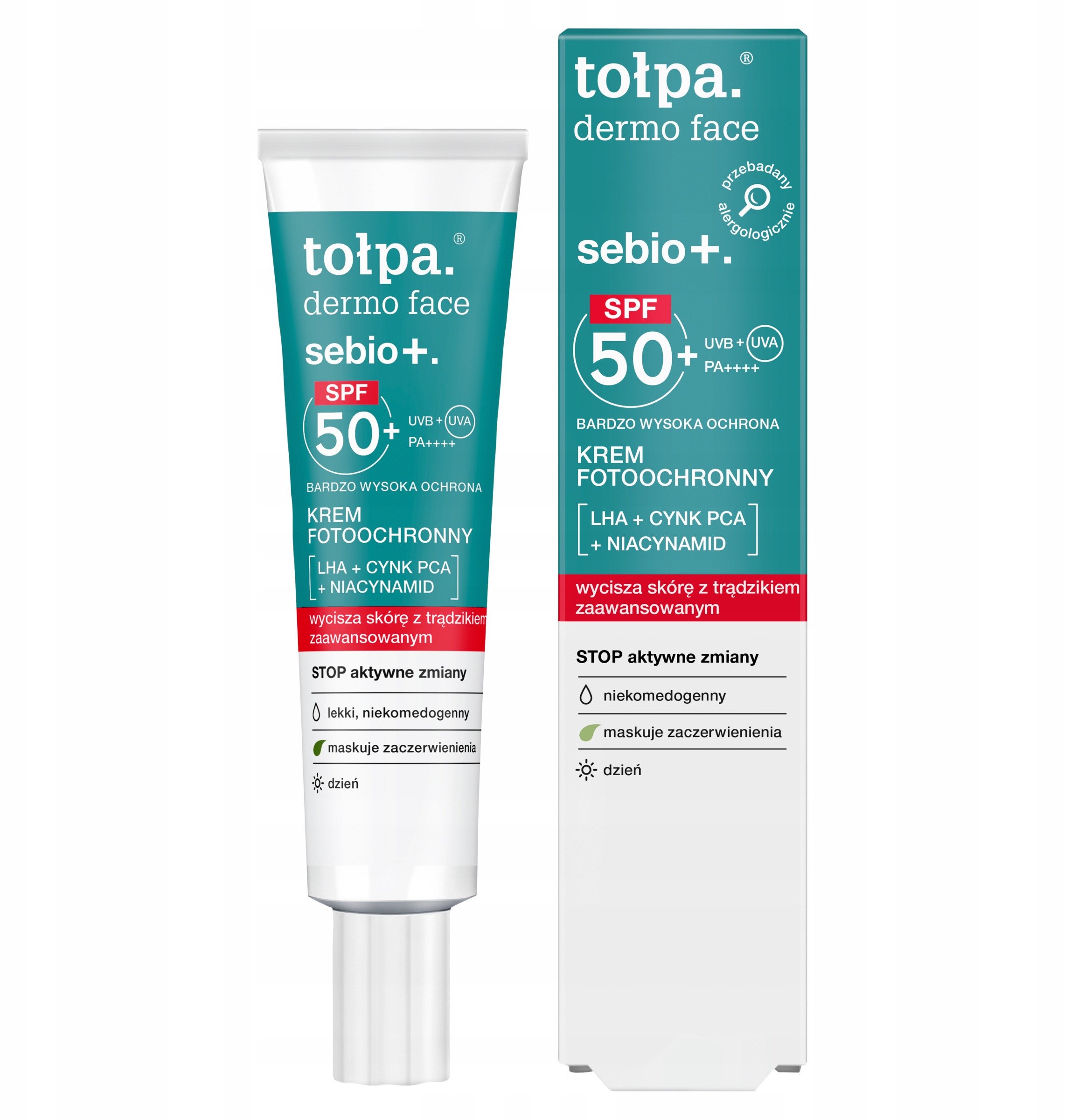 Tołpa Dermo Face Sebio+ Krem fotoochronny z filtrem SPF50+ 40ml