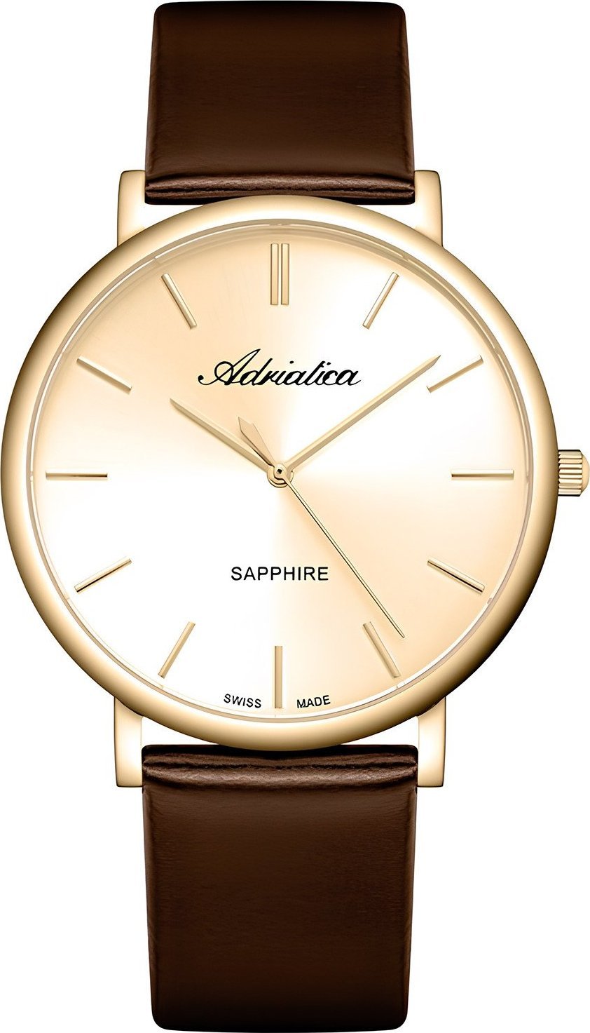 Zegarek Adriatica Zegarek męski Adriatica A8338.1B11Q brązowy