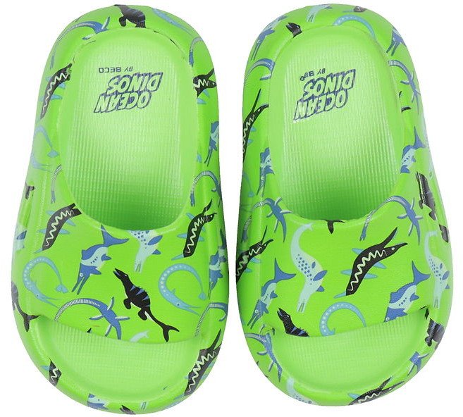 Ocean Šlepetės vaik. BECO OCEAN DINOS 9275 8 24/25 green