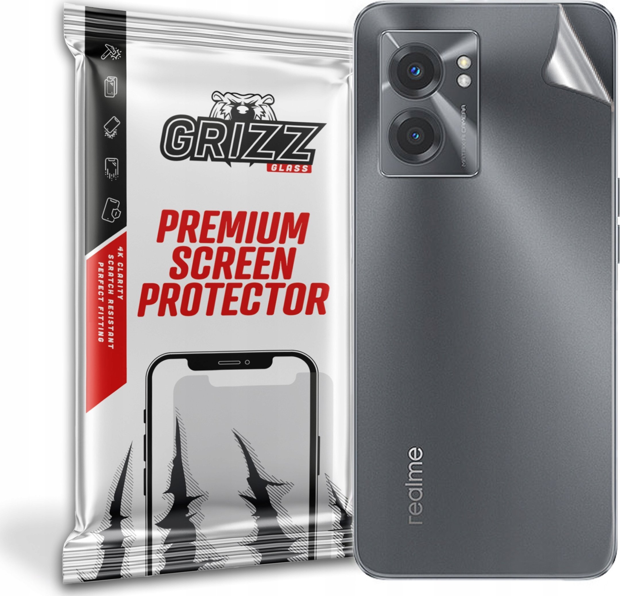 GrizzGlass Folia na tył Grizz Realme V23