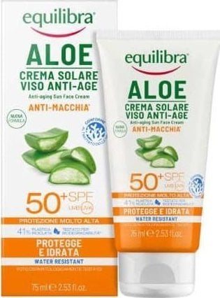 EQUILIBRA_Aloe krem do twarzy przeciwsłoneczny SPF 50+ UVA/UVB 75ml