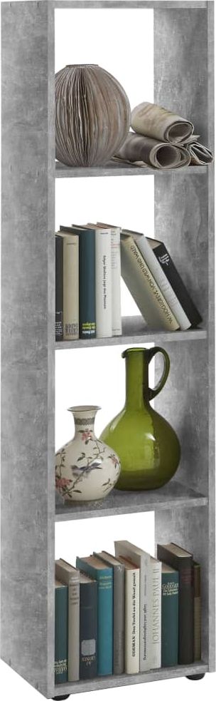 FMD FMD Regał z 4 przegrodami, betonowy szary