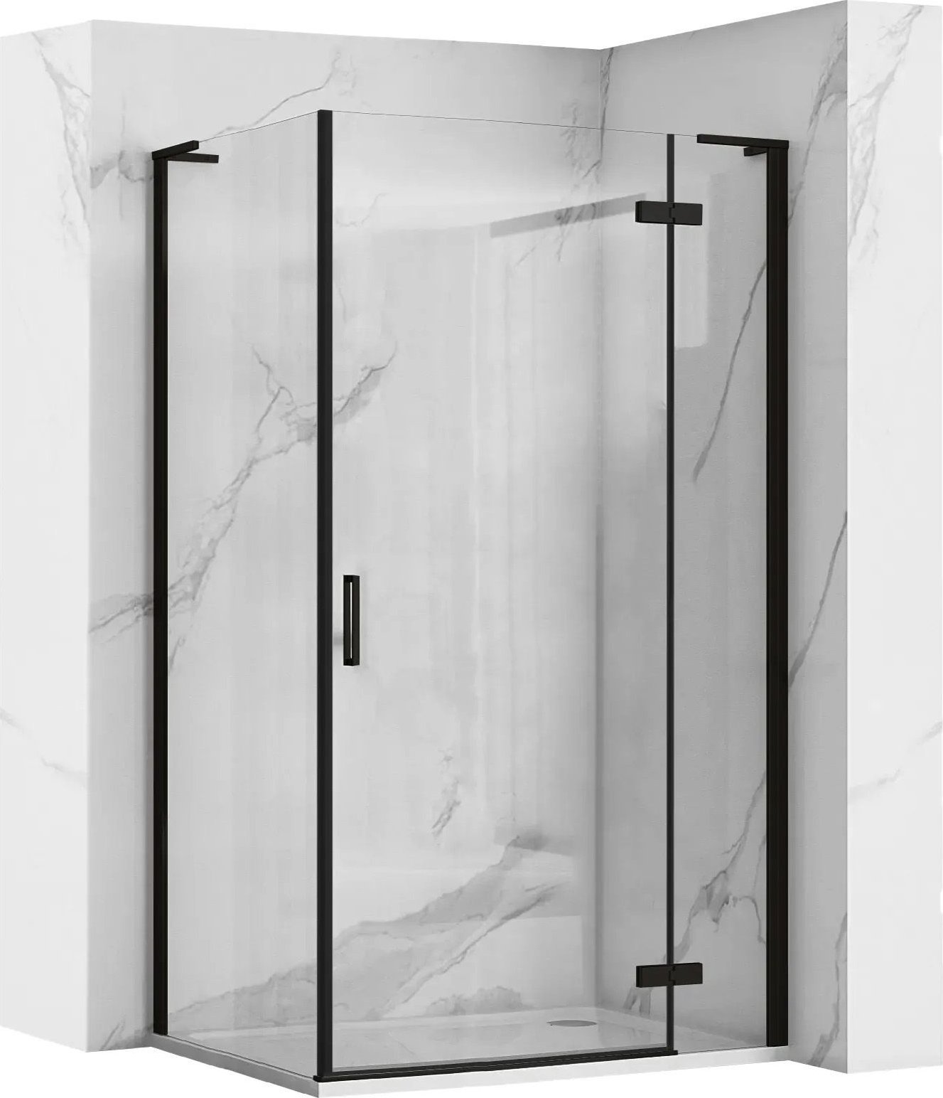 Rea Kabina Prysznicowa REA Hugo Czarna 100x90