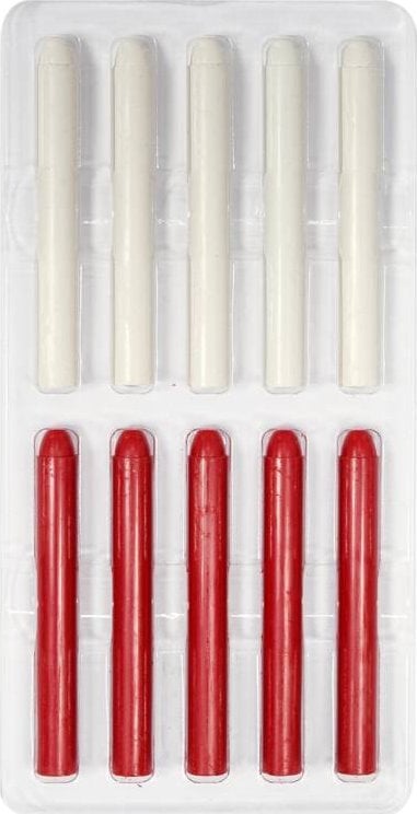 Toya VOREL WKŁADY/RYSIKI WOSKOWE FI 10 x 85mm DO OŁÓWKA