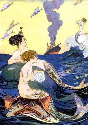 Madame Treacle Karnet B6 z kopertą Syreny