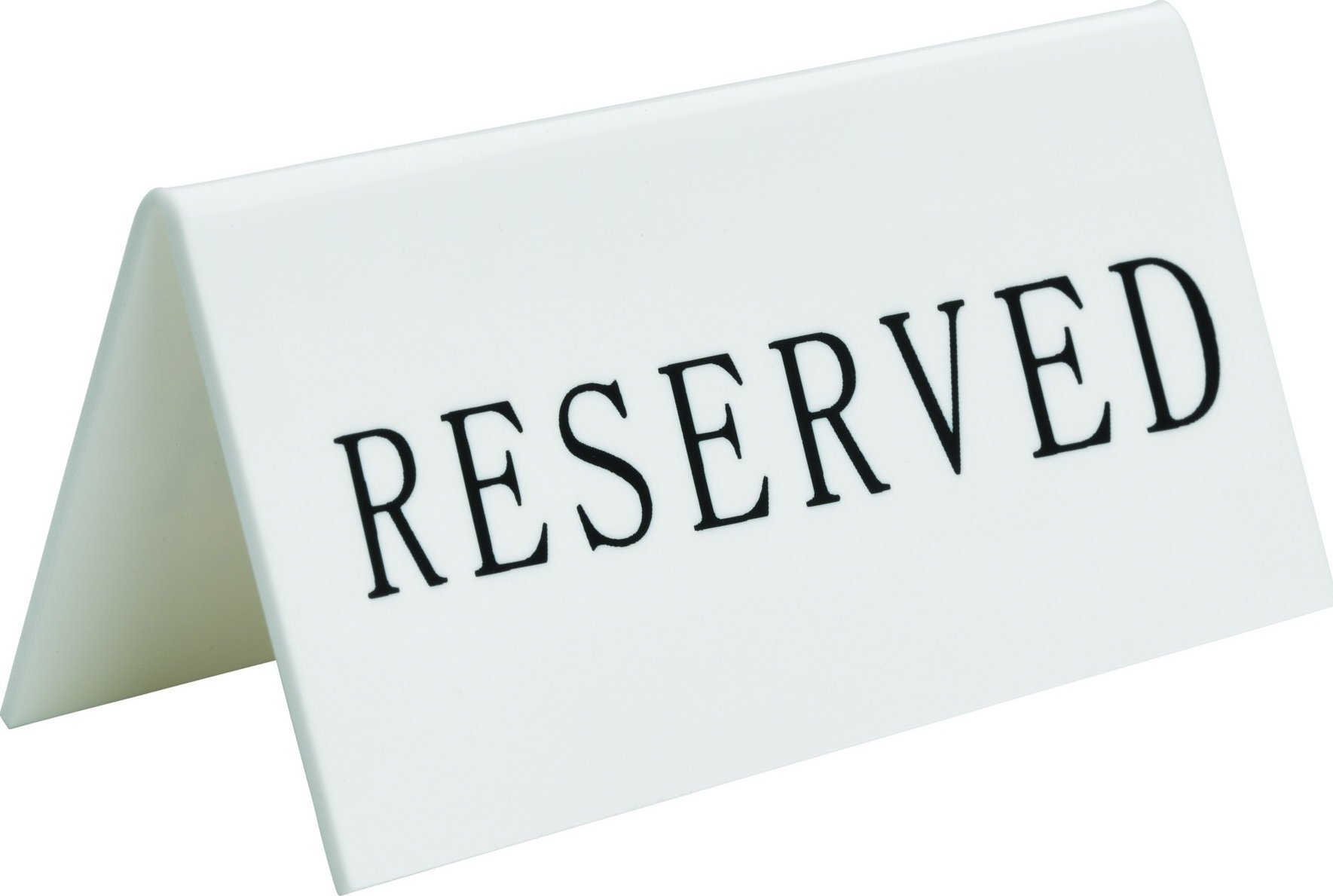 Securit Tablica RESERVED twardy biały akryl 5stk/pak (5 stk.)