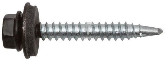 SELF SCR 4,8X19 MET+EPDM RAL9011 15PCS