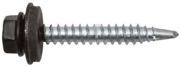 SELF SCR 4,8X19 MET+EPDM RAL9011 15PCS
