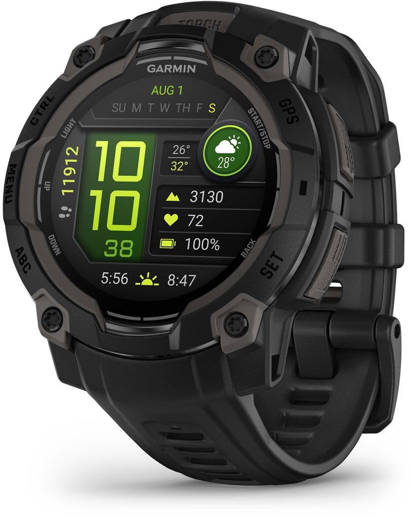 Zegarek sportowy Garmin Instinct 3 AMOLED - 45mm Czarny (010-02936-00)