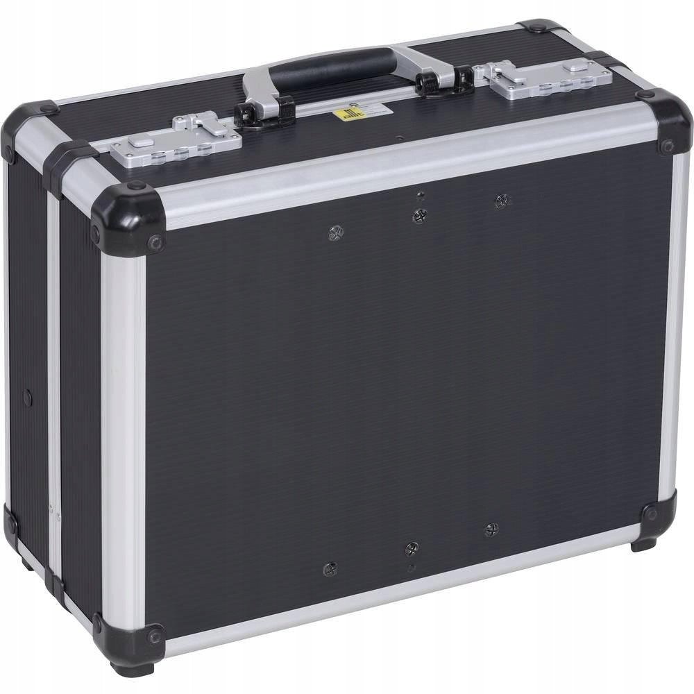 Walizka aluminiowa czarna- 440x360x200 mm