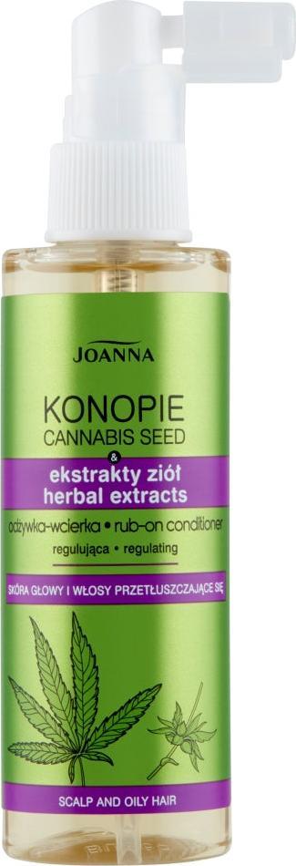 Joanna JOANNA_Konopie Cannabis Seed regulująca odżywka-wcierka do włosów przetłuszczających się 100ml