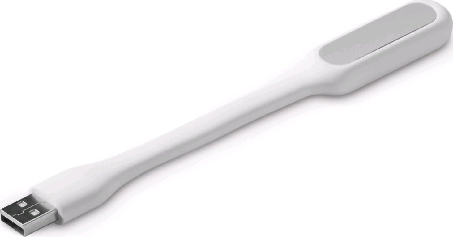 C-TECH USB lampička k notebooku UNL-04, flexibilní, bílá