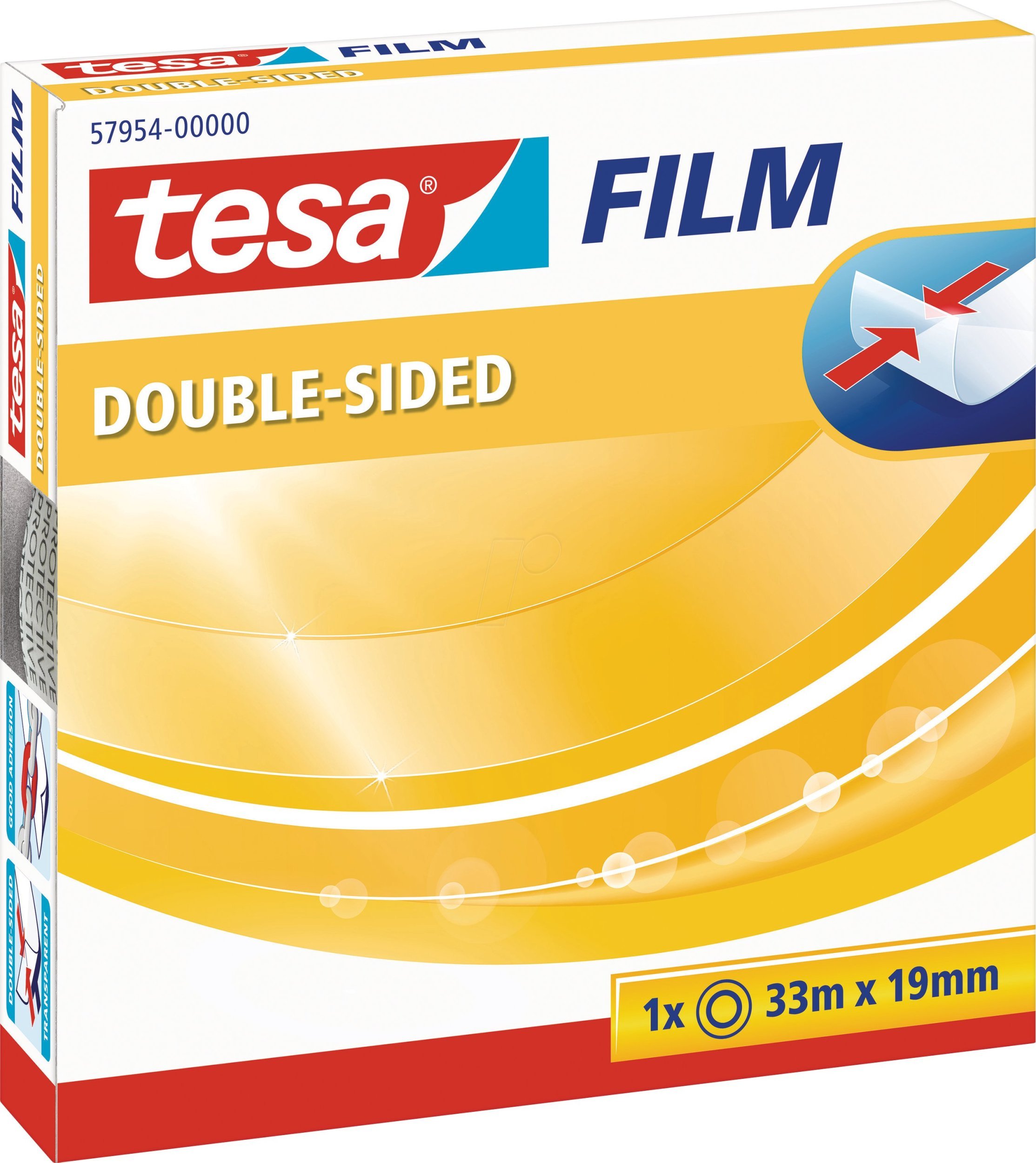 Tesa Tesa Double Sid. Tape 33m x 19mm transparent 57954