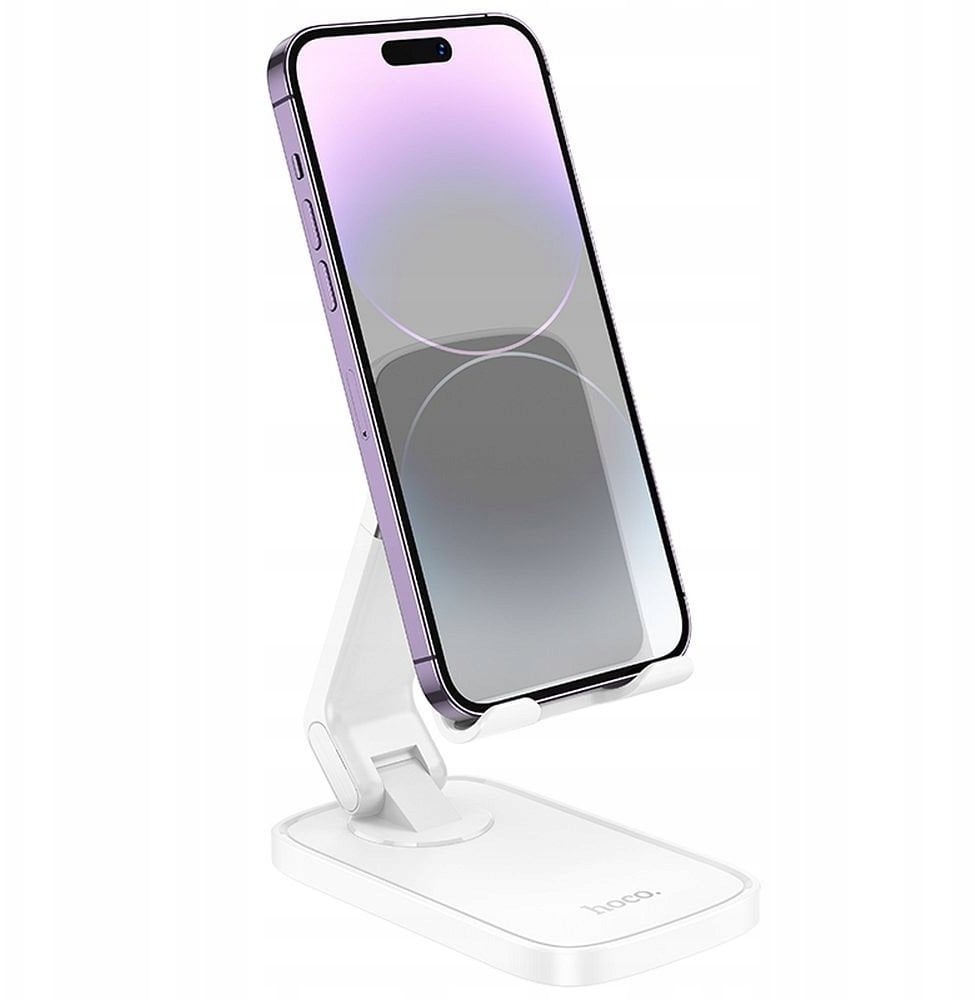 Uchwyt na telefon biurkowy Hoco HD8 biały
