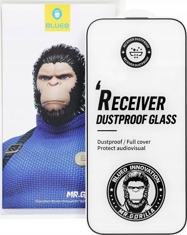 Strong Szkło Hartowane 5D Mr. Monkey Glass - Apple iPhone 16 czarny (Strong Dustproof)