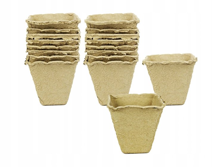 TG60480 DONICZKI TORFOWE NA ROZSADY SADZONKI 8x8cm 18szt