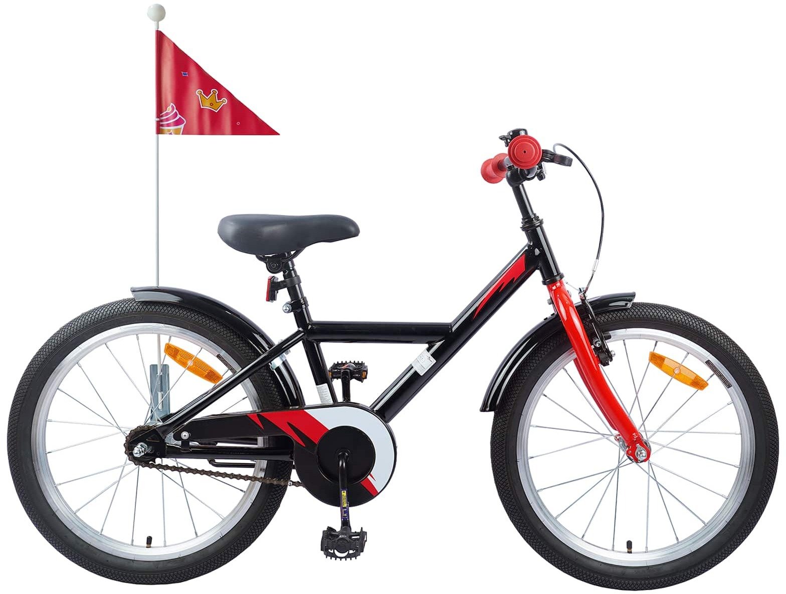 vidaXL Rower Dziecięcy 20 Cali dla dzieci w wieku 6-11 lat Czarny