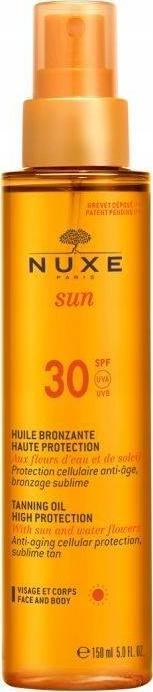 NUXE POLSKA SP. Z O.O. Nuxe Sun, brązujący olejek do opalania SPF30 150 ml
