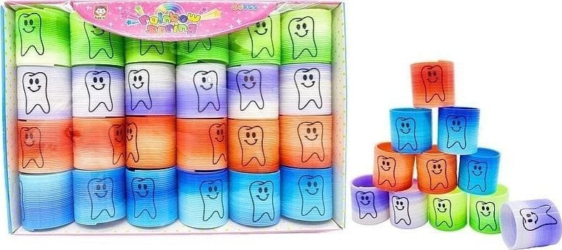 Tęczowa sprężyna - zęby 24szt