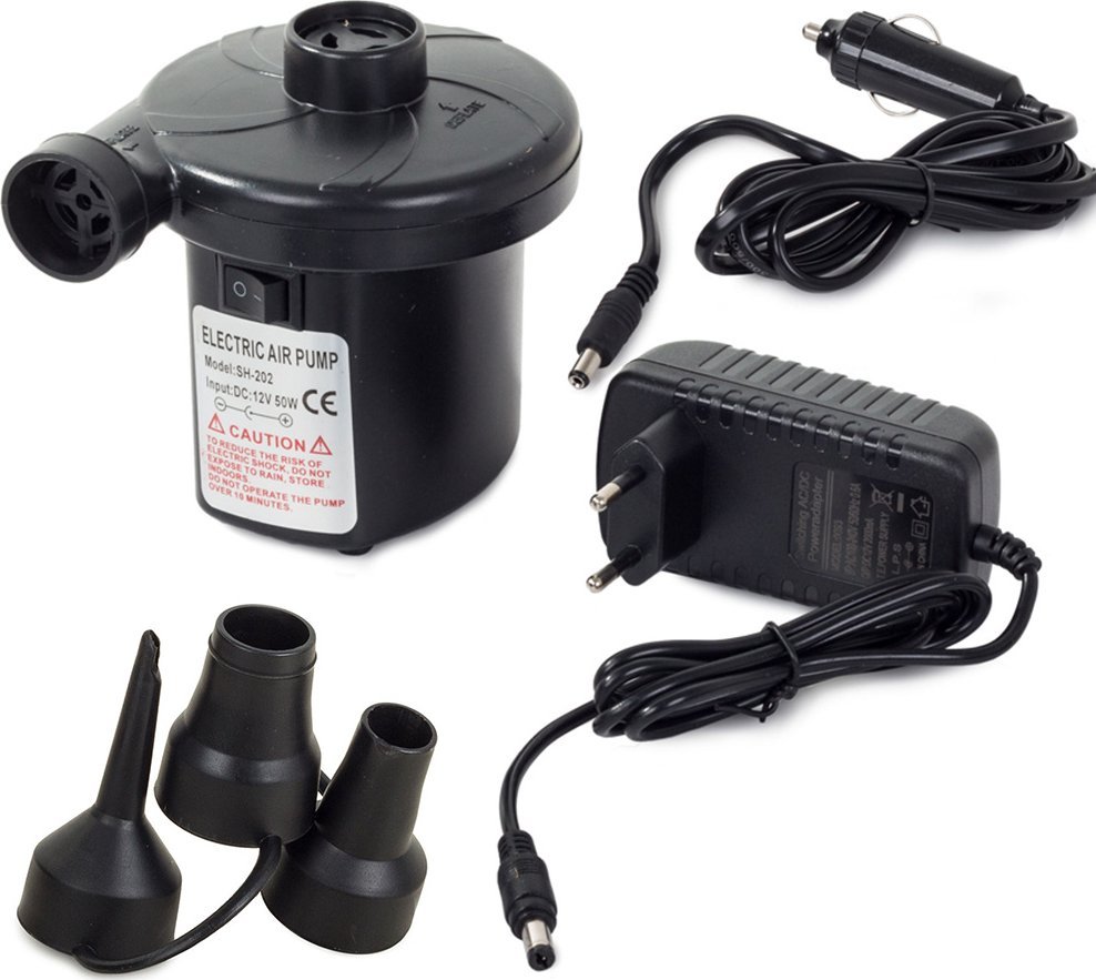 Verk Elektryczna pompka do materaca pontonu 230v/12v Elektryczna pompka do materaca pontonu 230v/12v