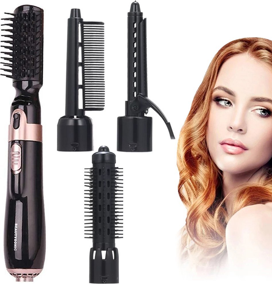 Suszarko-lokówka Verk Suszarka lokówka do włosów szczotka zestaw 4w1 Suszarka lokówka do włosów szczotka zestaw 4w1