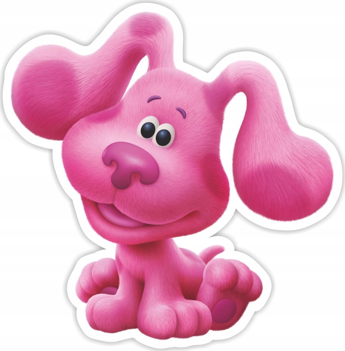 SRBC-001-DEKORACJA ŚCIENNA MAŁA BLUE`S CLUES RÓŻOWA