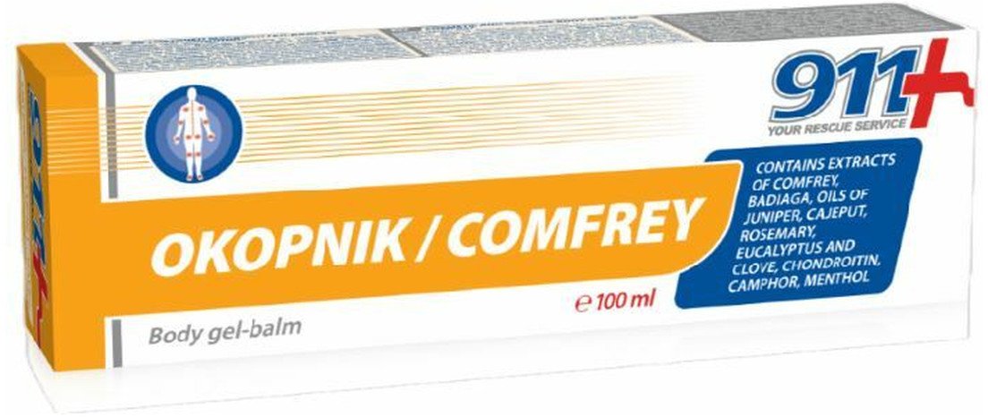 911 Okopnik/Comfrey Żel Do Ciała 100ml