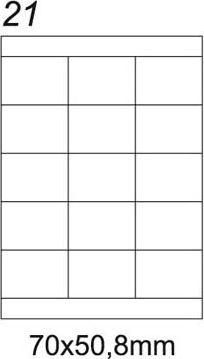 Emerson ETYKIETA A4 70X50,8MM 100 ARK ETA4070X508W