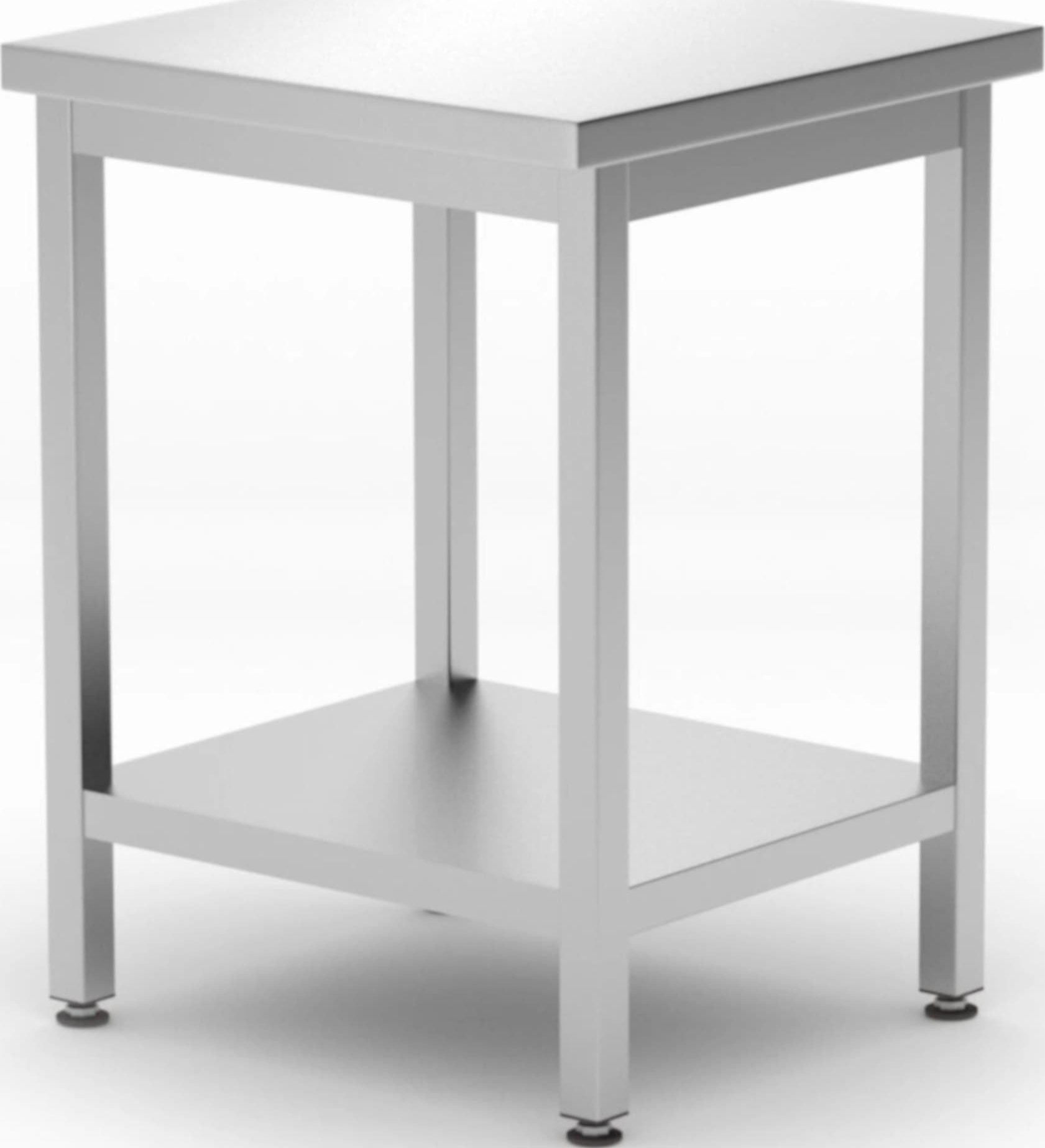 Hendi Stół blat roboczy centralny z półką Budget Line 600 x 600 x 850 mm - Hendi 817094