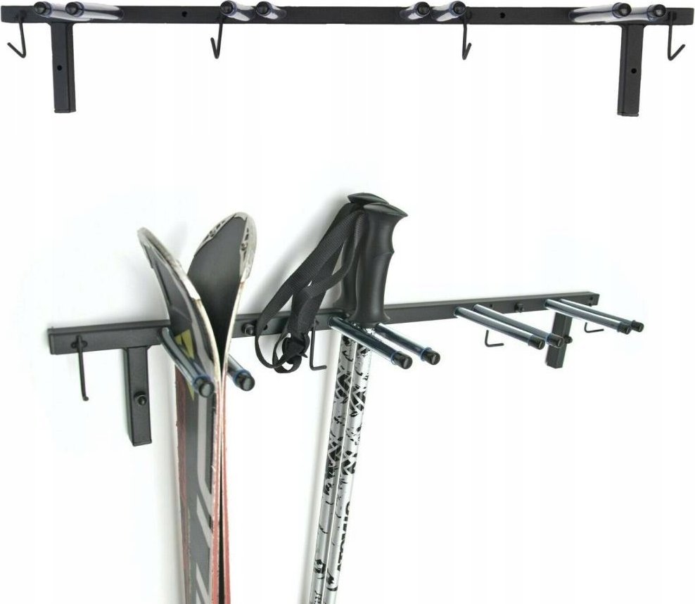 QLS WIESZAK NA NARTY KIJKI NORDIC WALKING METALOWY S3