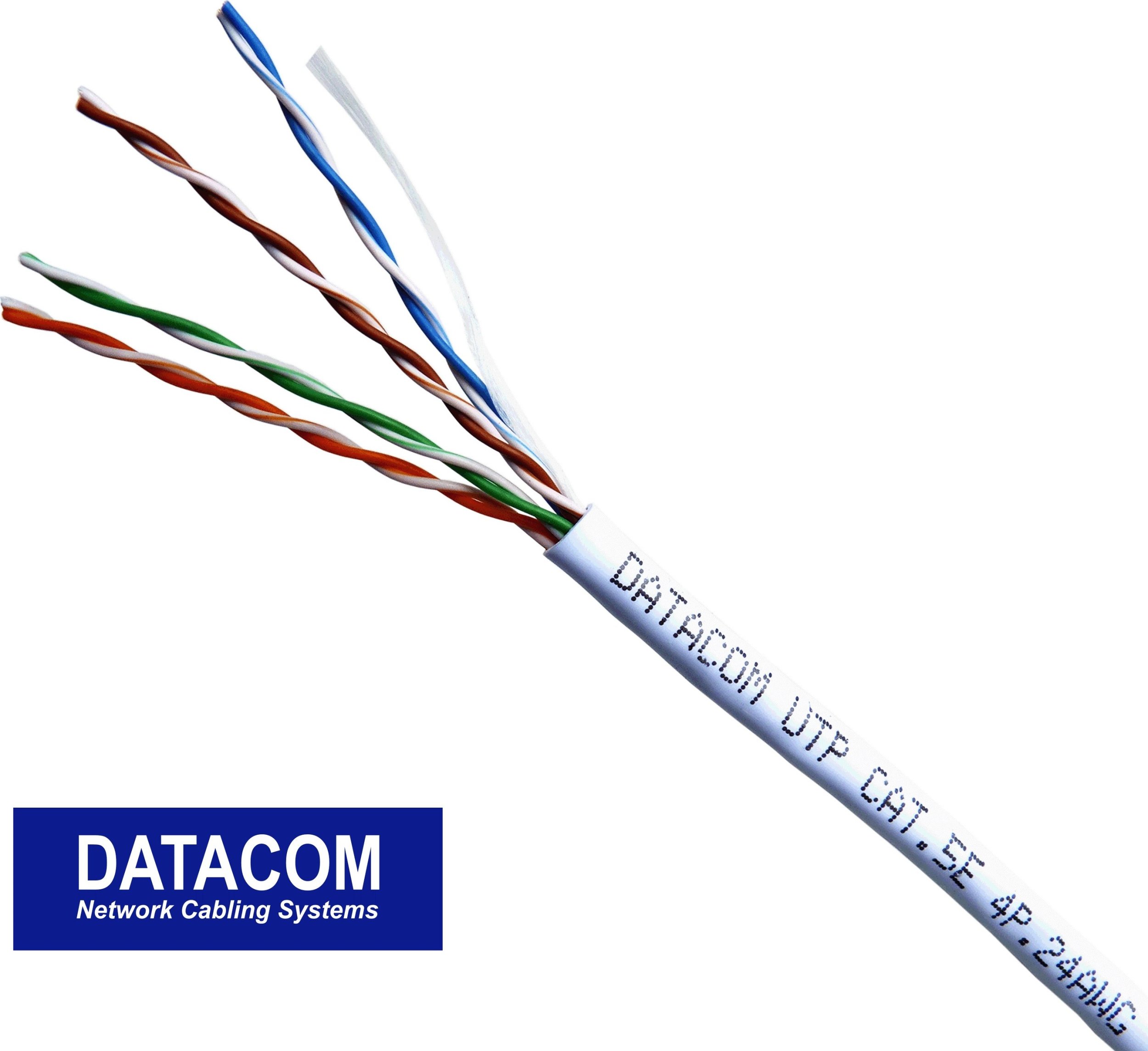 Kabel Datacom Utp Cat.5E, 305M (1107) Biały