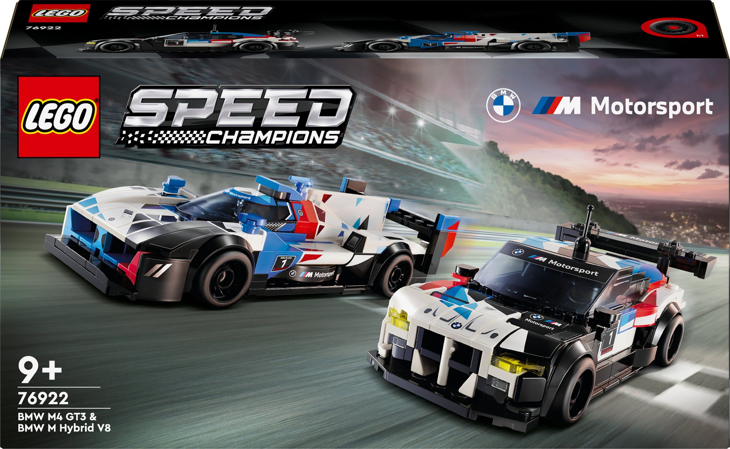 LEGO Speed champions Samochody wyścigowe BMW M4 GT3 & BMW M Hybrid V8 (76922)
