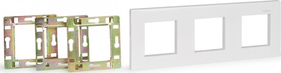 Fonestar Fonestar WP-220MCH - Ramka i korpus do instalacji w standardowej europejskiej puszce elektrycznej - POTRÓJNA