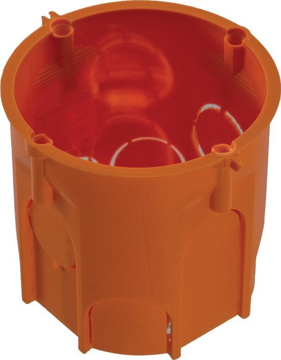 Pawbol Puszka instalacyjna Pawbol PK60 lux A.0001BLP głęboka IP30 pomarańczowa